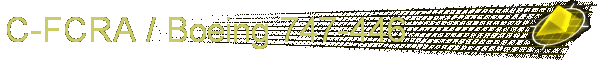 C-FCRA / Boeing 747-446