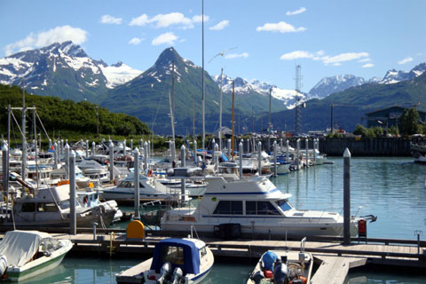Bild48: Valdez Harbour im Sonnenschein