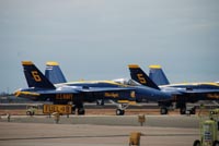 Blue Angels in front of the Runway