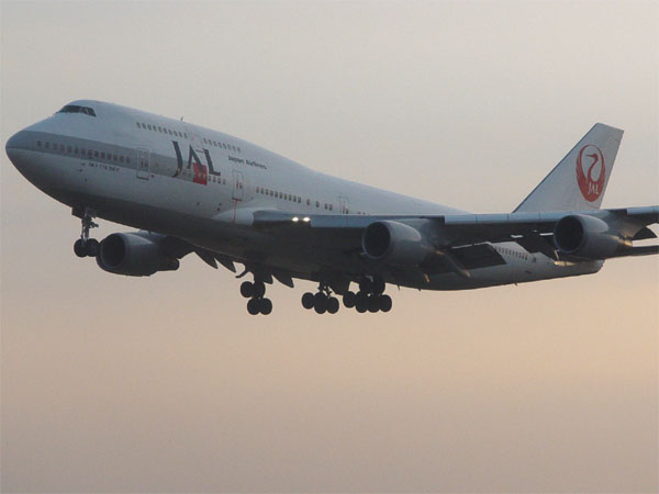 Boeing 747-446 / JAL-081 / Anflug auf Frankfurt