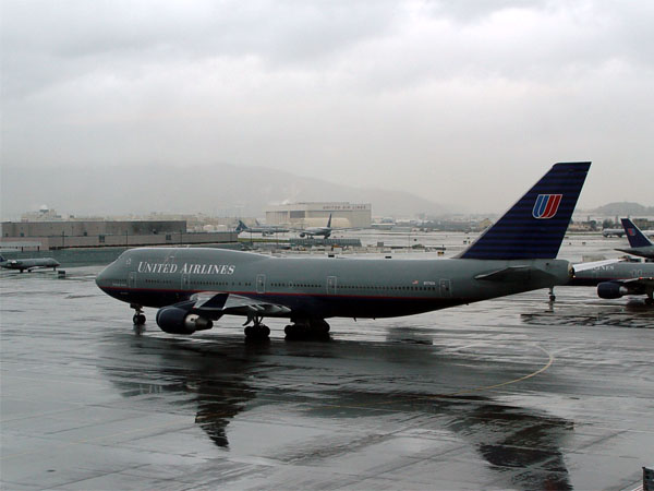Boeing747-422 / N171UA / Ready for Take off in San Francisco