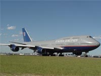Boeing747-422 / N187UA in Sydney